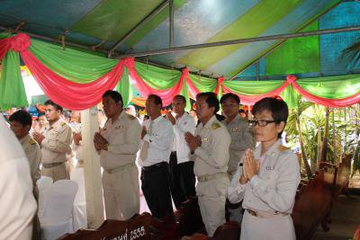 โครงการตรวจการคณะสงฆ์เยี่ยมเยือนวัดและประชาชน ประจำปี 2557 และพิธีเปิดโครงการหมู่บ้าน รักษาศีล 5