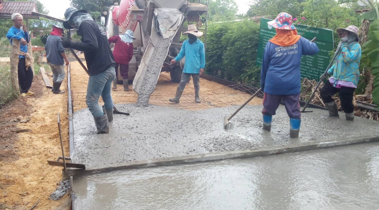 การดำเนินการก่อสร้างถนนคสล. ม.1 ตามข้อร้องเรียนของประชาชน  ประจำปี 2565