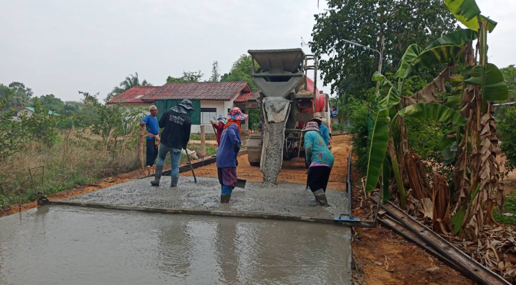 ก่อสร้างถนนคสล. หมู่ที่ 4  ประจำปี 2565