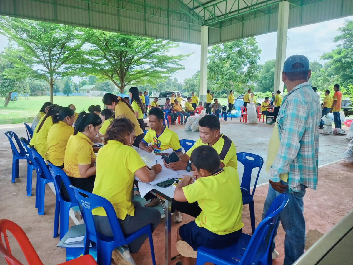 การขับเคลื่อนธนาคารขยะรีไซเคิล ระดับหมู่บ้านของตำบลสารภี