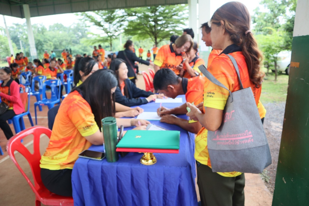 การขับเคลื่อนธนาคารขยะรีไซเคิล ระดับหมู่บ้านของตำบลสารภี